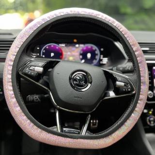 Látkový poťah na volant Disco ružový (Potah volantu)
