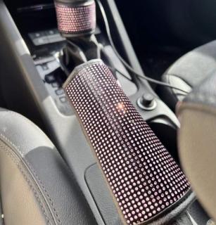 Obal na ručnú brzdu Crystal Pink (Dekorácie interieru)