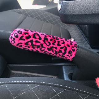Obal na ručnú brzdu Leopard Pink