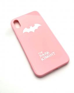Růžový Batman obal iPhone X (puzdro)