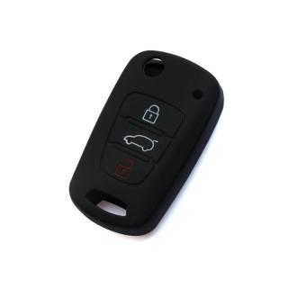 Silikónový obal GARO na kľúč Hyundai, Kia čierný (3-tlačítkový)
