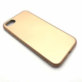 Zlatý obal s kamienkami iPhone 7/8 (puzdro)
