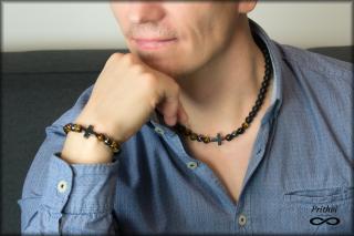 Pánsky náramok a náhrdelník - Býk Set: Set náhrdelník + náramok