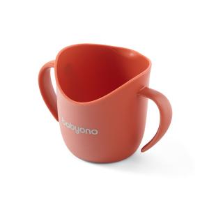 Babyono ergonomický tréningový pohár Flow oranžový