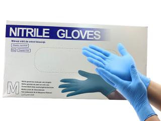 VNAM Nitrilové rukavice bez púdru modré 100 ks Veľkost rukavíc: L