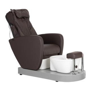Pedikérské křeslo SPA Azzurro 016C s masáží zad a s hydromasáží Barva: HNĚDÁ
