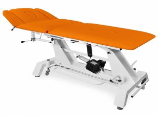 Rehabilitačné masážne ležadlo KSR F H hydraulické Barva č.: 15. Oranžová