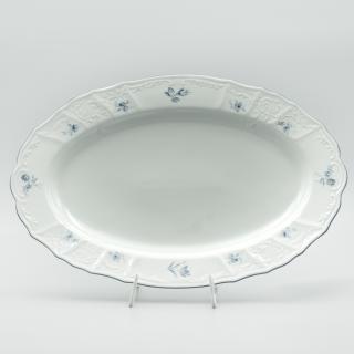 BERNADOTTE modrá kvietka, Misa oválna 36 cm, Thun