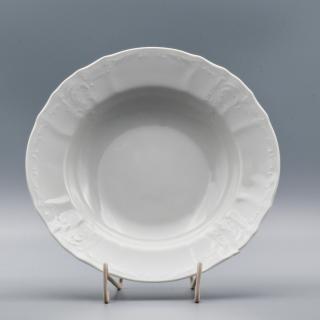 BERNADOTTE, Tanier hlboký 23 cm, biela, Thun