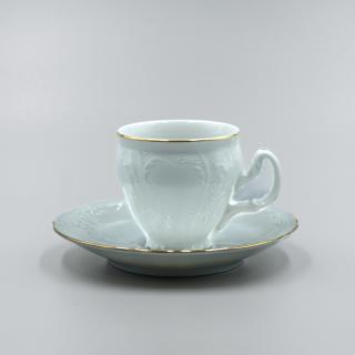 BERNADOTTE zlatá linka, Šálka s tanierikom espresso 90 ml, Thun