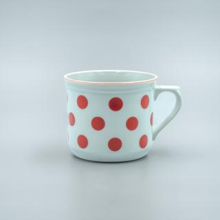 Hrnček VÁRAK 630 ml, červená bodka, Thun