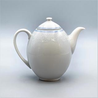 OPAL svadobná modrá, Kanvica kávová 1 200 ml, čipka, Thun