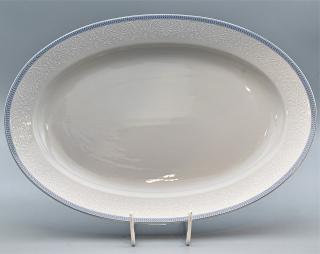 OPAL svadobná modrá, Misa oválna JANA 36 cm, čipka, Thun
