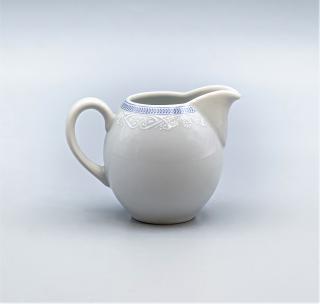 OPAL svadobná modrá, Mliekovka vysoká 200 ml, čipka, Thun