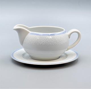 OPAL svadobná modrá, Omačnik 400 ml, čipka, Thun