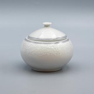 OPAL svadobná šedá, Cukornička 350 ml, čipka, Thun