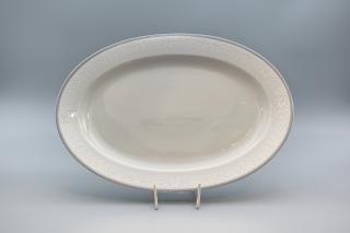 OPAL svadobná šedá, Misa oválna JANA 36 cm, čipka, Thun