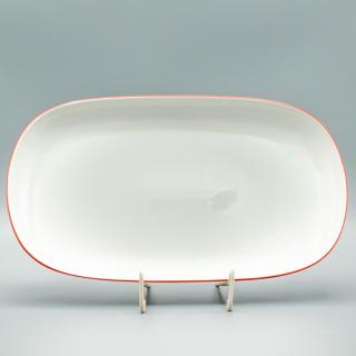 TOM červená linka, Misa oválna 32 cm, Thun