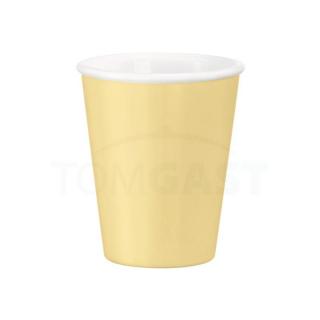 Bormioli Rocco | hrnek na kávu, čaj skleněný, objem 21,5 cl, barva žlutá