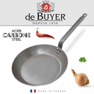 De Buyer | ocelová pánev Carbone plus, průměr 20 cm (Ocelová pánev de Buyer, Carbone plus, průměr 20 cm)
