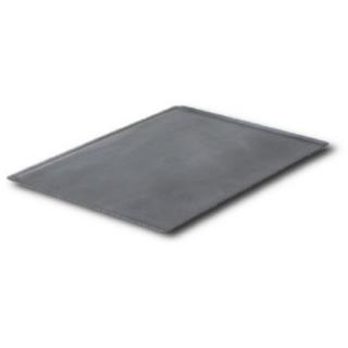 De Buyer | Plech na pečení, černá ocel 600x400x10 mm, šikmý okraj (Plech na pečení 60x40 cm, výška 1 cm, šikmý okraj)