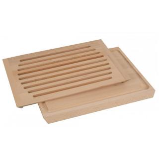 Dřevotvar | Deska na pečivo dřevěná 400x300 mm (Krájecí deska na pečivo, rozměry 40x30 cm)