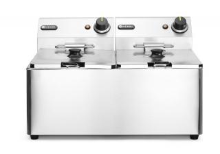 Fritéza Kitchen Line - 2x 8L, HENDI, Kitchen Line, 16L, 230V/7000W, 542x430x(H)351mm