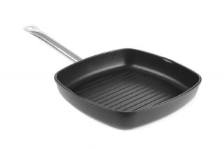Grilovacia panvica – drážkovaná Titanium Professional, HENDI, 550x290x(H)55mm