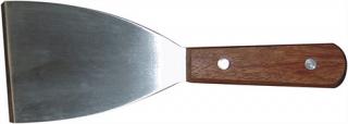 HENDI | 855119 Špachtle kuchařská, délka 251 mm (kuchařská špachlte, stěrka nerez, dřevěná rukojeť)