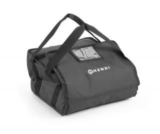 HENDI | Izolovaná taška na pizzu, 4 krabice 35x35 cm, Kitchen Line, Černá, 360x360x(H)200mm
