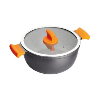 INOXIBAR | Hrnec Absolut Orange, průměr 28 cm, objem 6 l (Hrnec objem 6 litrů, průměr 28 cm)