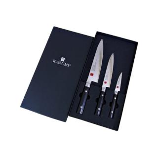 KASUMI | set tří kuchyňských nožů VG10 (Japonské nože KASUMI, sada tří nožů)