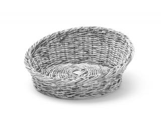 Kôš šikmý, okrúhly, HENDI, Svetlošedá, ø310x(H)120mm