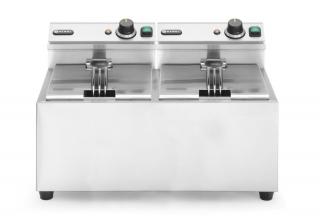 Manuálna fritéza Profi Line, 2× 8 l, HENDI, Profi Line, 16L, 230V/7000W, 605x460x(H)369mm