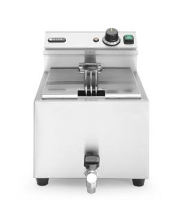 Manuálna fritéza Profi Line s vypúšťacím kohútikom, 8 l, HENDI, Profi Line, 8L, Svetlošedá, 230V/3500W, 305x515x(H)354mm