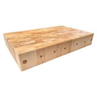 Masodeska, deska na krájení masa (50x30x7 cm) (řeznická masodeska na krájení, bukové dřevo)