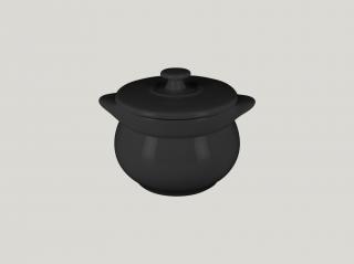 RAK Chef's Fusion mísa na polévku s poklicí pr. 10,6 cm, černá | RAK-CFST10BK