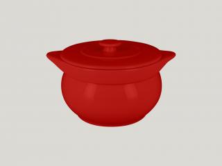 RAK Chef's Fusion mísa na polévku s poklicí pr. 15 cm, červená | RAK-CFST15BR