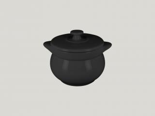 RAK Chef's Fusion misa na polievku s pokrievkou pr. 10,6 cm, čierna | RAK-CFST10BK