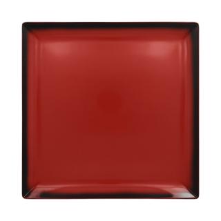 RAK Talíř čtvercový 30,2 cm, červená | RAK-LEEDSQ30RD