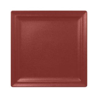 RAK Talíř mělký čtvercový 30 cm, tmavě červená | RAK-NFCLSP30DR
