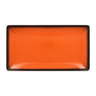RAK Tanier servírovací obdĺžny 33,5 x 18,1 cm, oranžová | RAK-LEEDRG33OR