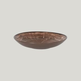 RAK Woodart talíř hluboký pr. 23 cm – tmavě hnědá | RAK-WDBUBC23OB