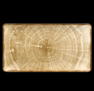RAK Woodart talíř obdélný 33,5 × 18,1 cm – mechově zelená | RAK-WDEDRG33MG