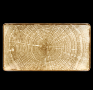 RAK Woodart tanier obdĺžny 33,5 × 18,1 cm – machovo zelená | RAK-WDEDRG33MG
