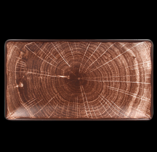 RAK Woodart tanier obdĺžny 33,5 × 18,1 cm – tmavo hnedá | RAK-WDEDRG33OB
