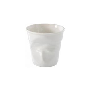 Revol Froissés pohárek 33 cl, bílý  | REV-636266 (Porcelánový kelímek na kávu, objem 330 ml)
