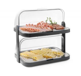Roll-top vitrína s chladením, HENDI, 440x320x(H)440mm