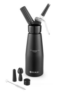 Šľahačková fľaša, HENDI, Kitchen Line, 0,5L, Čierna, ø80x(H)260mm