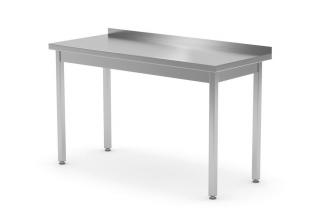 Stôl s pracovnou doskou - prístenný, HENDI, Kitchen Line, 1200x700x(H)850mm
